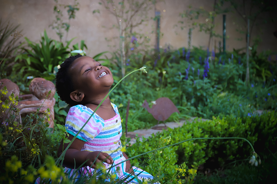 girl laughing